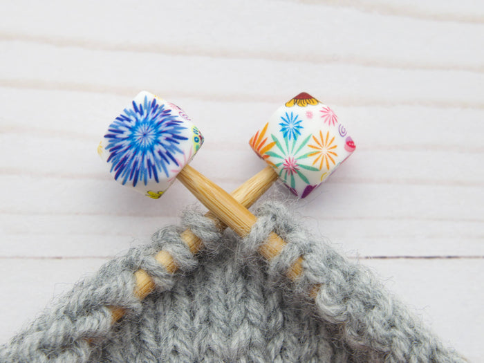 Fox & Pine - Bright Bouquet Hexagon | Stitch Stoppers