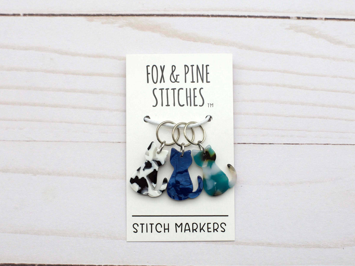 Fox & Pine - Bold Cat | Stitch Markers