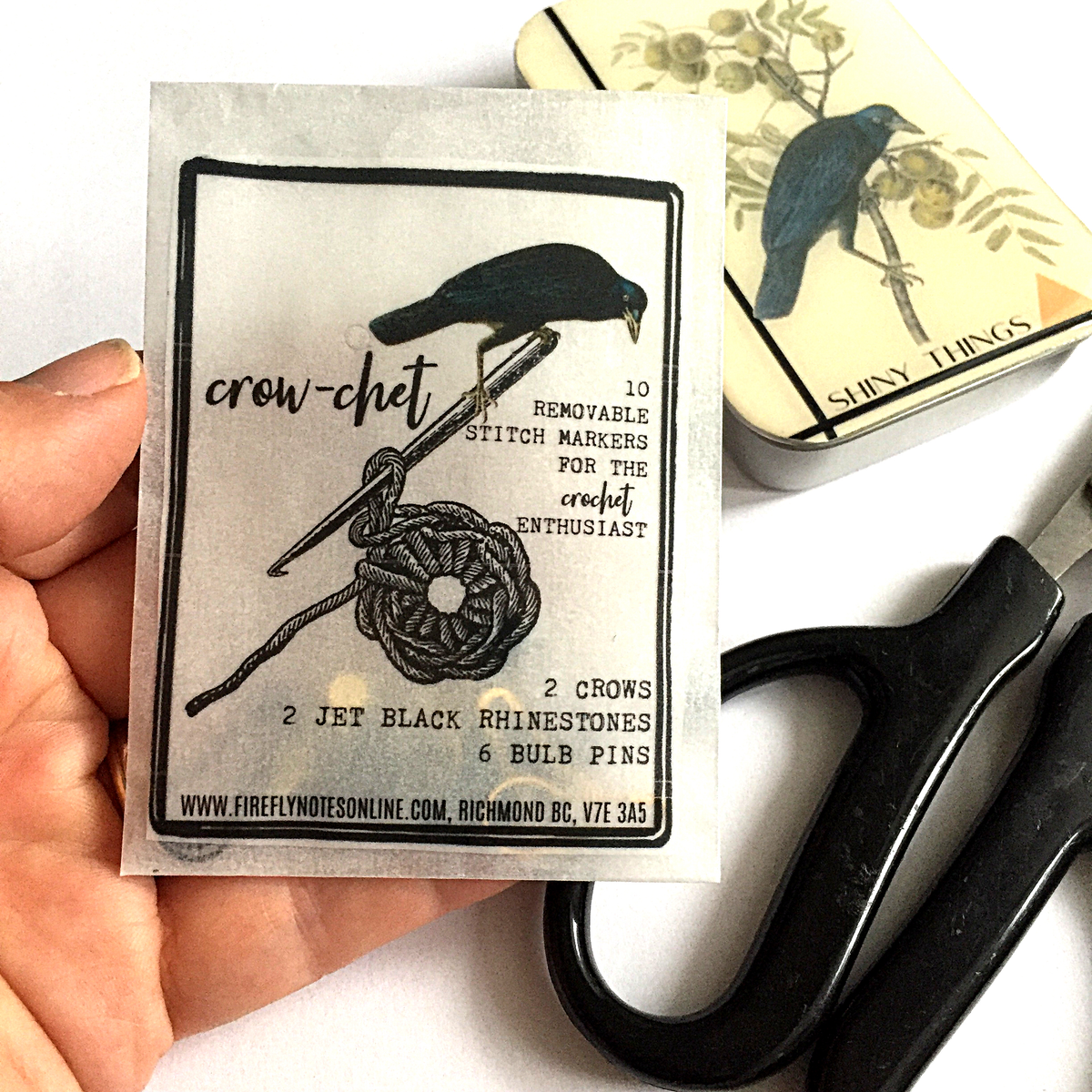 Firefly Notes - Crow-chet Crochet Stitch Marker Pack