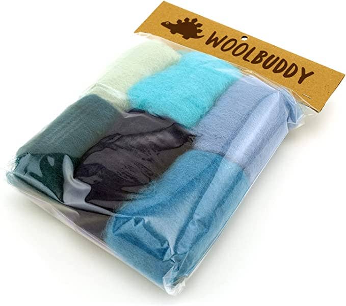 Woolbuddy - Corriedale Wool Fibre Sampler – Natural Roving for Spinning and Felting