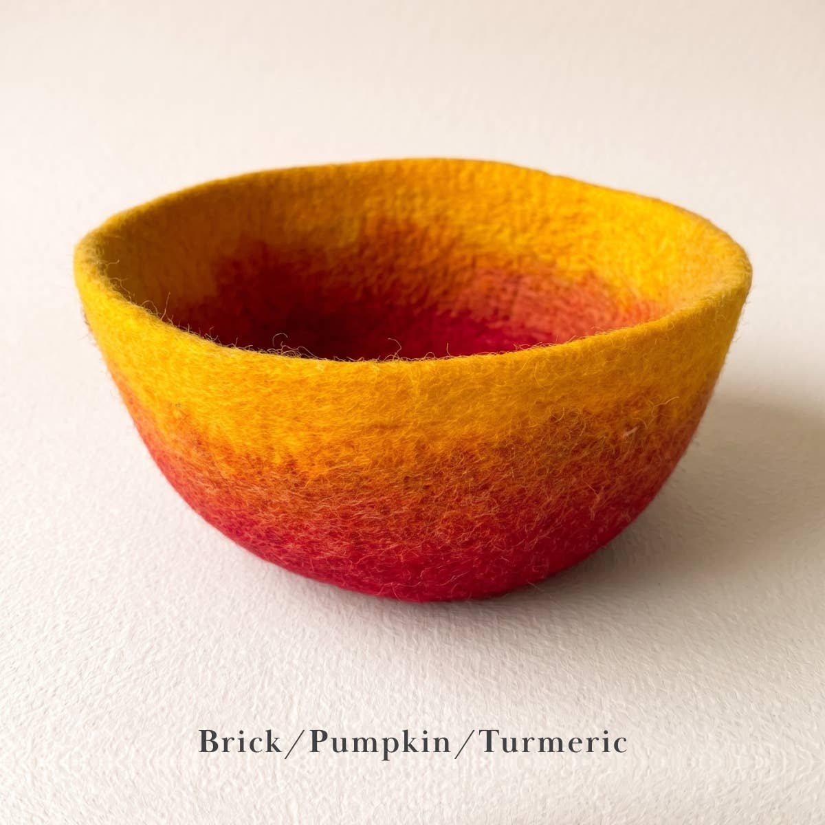Fibres of Life - Felt Bowl - Large Ombre | Felt Yarn Bowl | Crochet Bowl