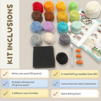 Woolbuddy - DIY Needle Felting Starter Kit – All-in-One Wool Craft Set