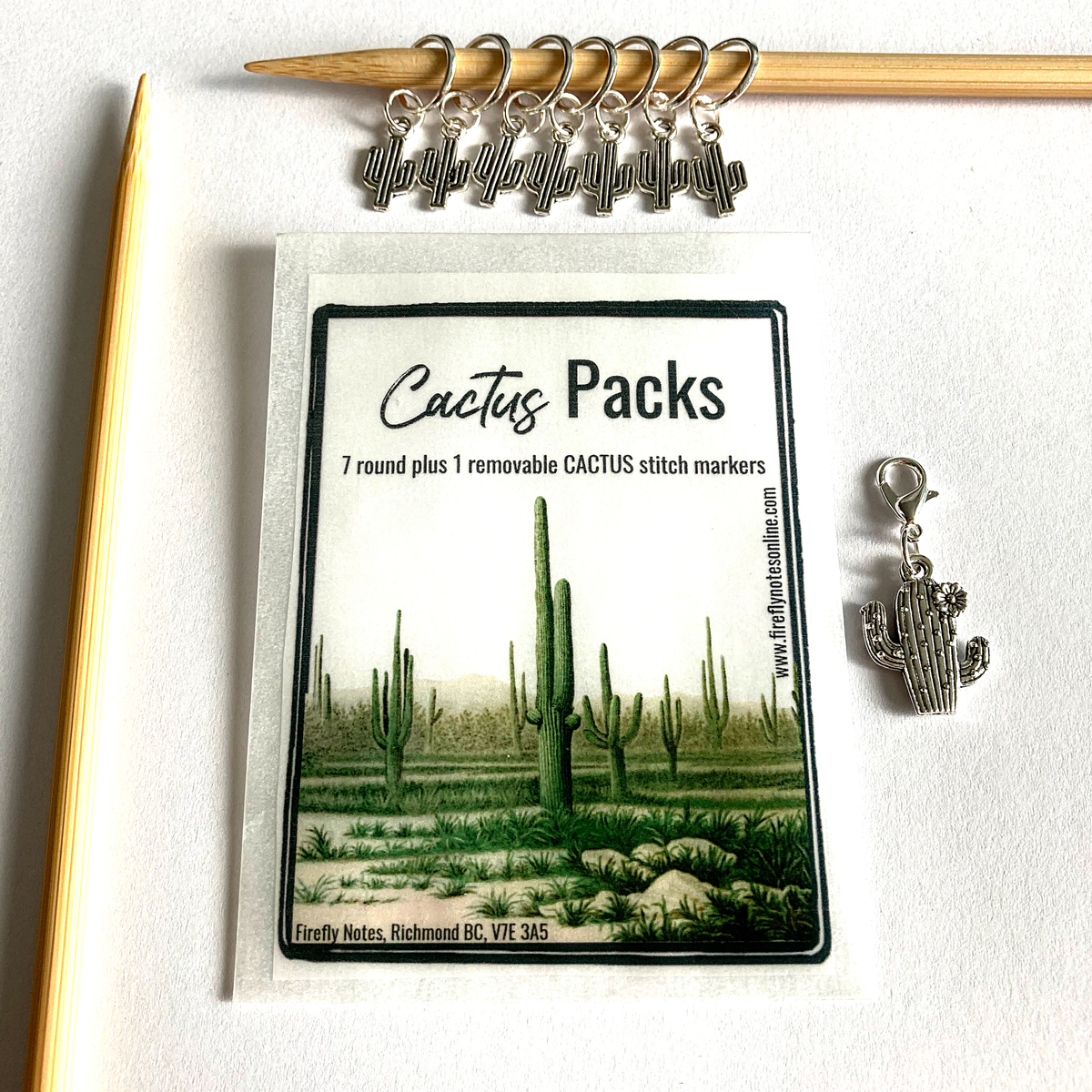 Firefly Notes - Cactus Stitch Marker Packs