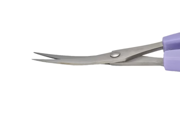 LDH - 4.75" Curved Blade Embroidery Scissors (Purple)