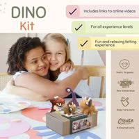 Woolbuddy - DIY Needle Felting Dinosaur Kit – Craft 4 Dino Friends
