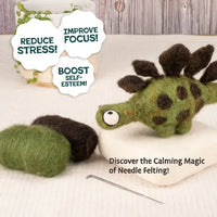 Woolbuddy - DIY Needle Felting Dinosaur Kit – Craft 4 Dino Friends