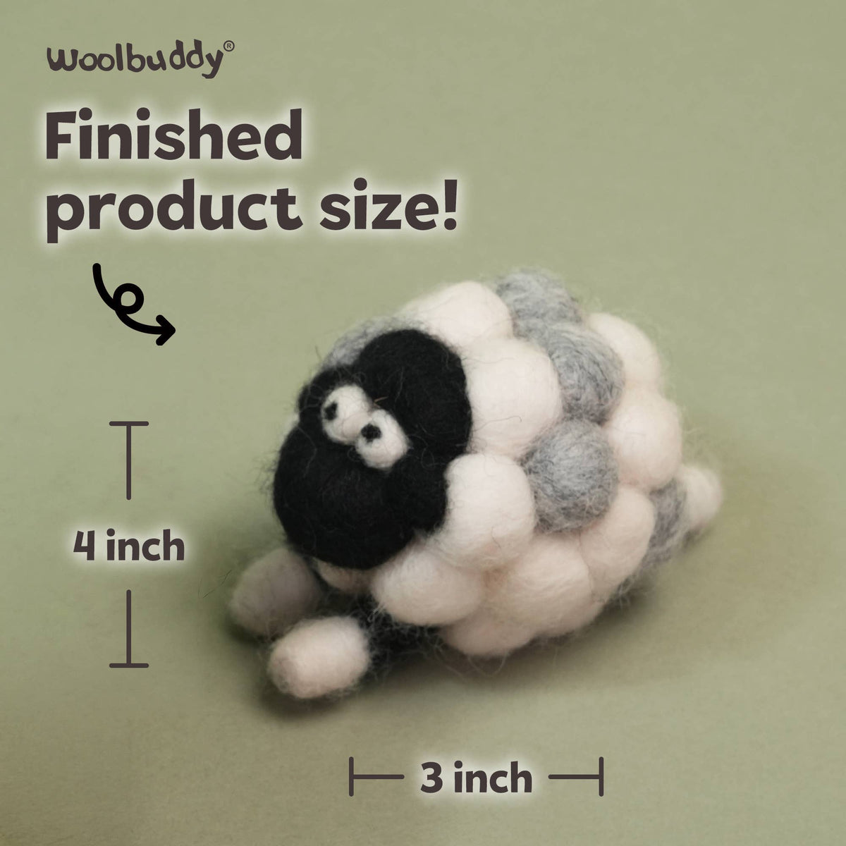 Woolbuddy - DIY Needle Felting Kit - Sheep