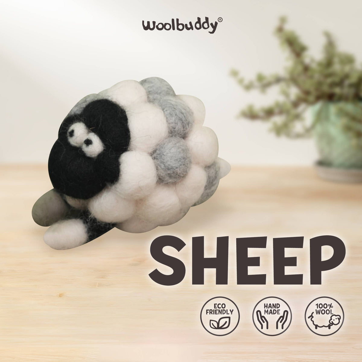 Woolbuddy - DIY Needle Felting Kit - Sheep