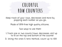 Fox & Pine - Colorful Row Counters | Knitting & Crochet