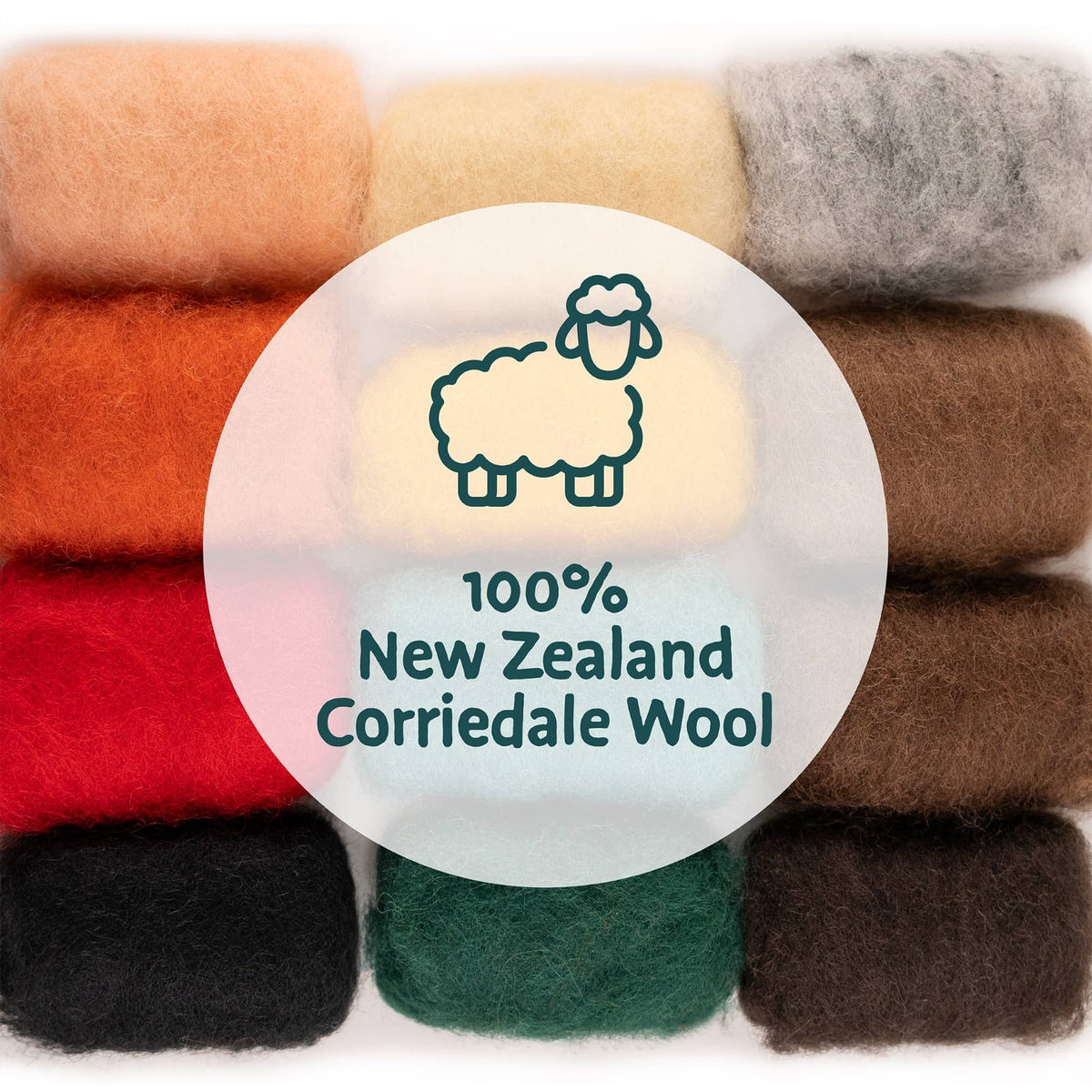 Woolbuddy - DIY Needle Felting Farm Collection Kit –Craft 6 cute animals