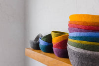 Fibres of LIfe - Felt Bowl - Small | Wool Felt Yarn Bowl | Knitting Bowl