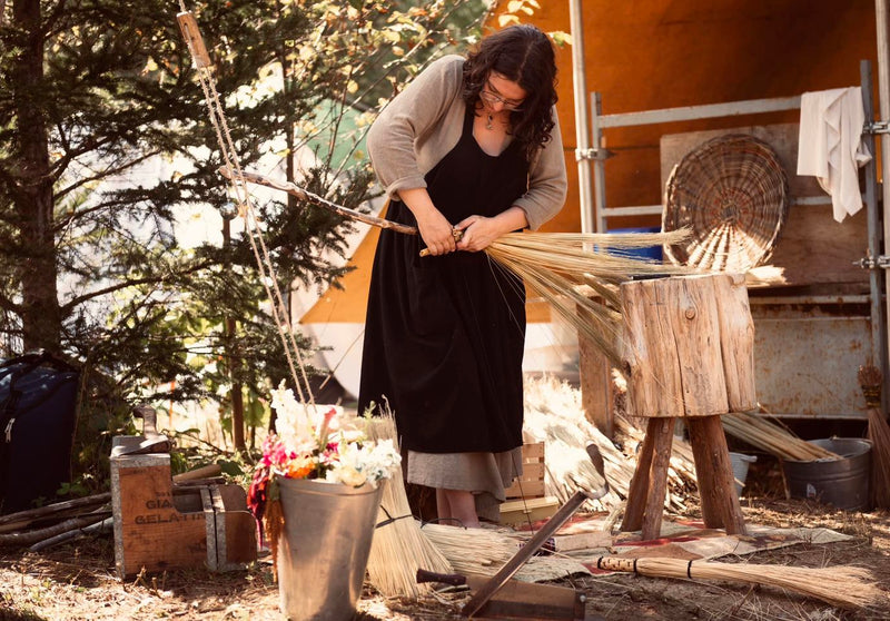 Katryne Dubé -  Basketry - Make your own rustic broom - Saturday November 2nd from 10AM to 5PM