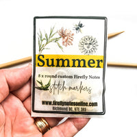 Firefly Notes - Summer stitch markers, custom Firefly Notes stitch markers