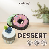 Woolbuddy - Needle Felting Kit -DIY Dessert (Donut & Cupcake)