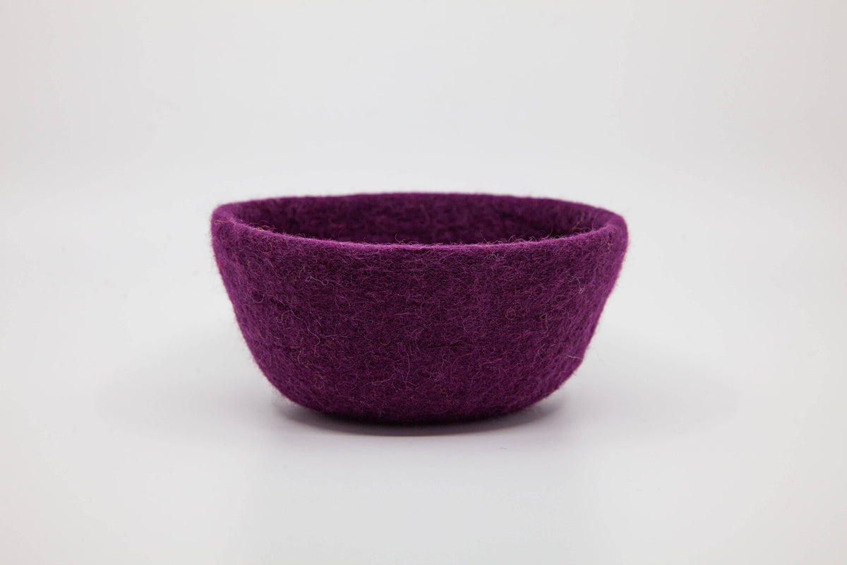 Fibres of LIfe - Felt Bowl - Small | Wool Felt Yarn Bowl | Knitting Bowl