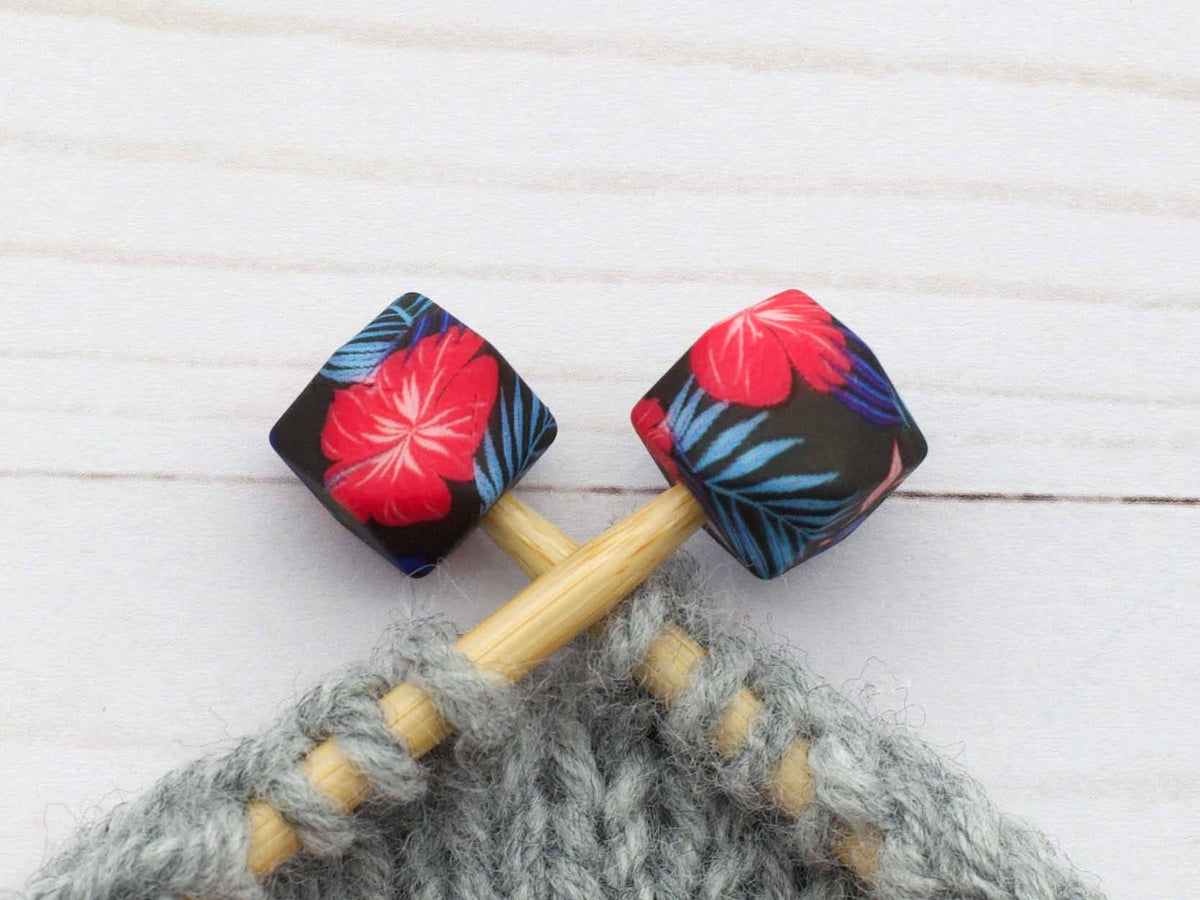 Fox & Pine - Navy Tropical Hexagon | Stitch Stoppers