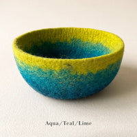 Fibres of Life - Felt Bowl - Large Ombre | Felt Yarn Bowl | Crochet Bowl