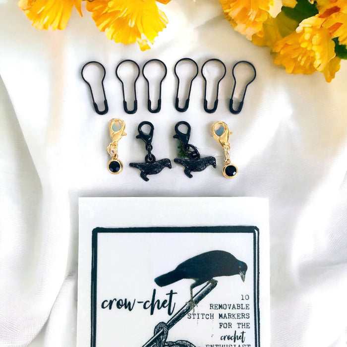 Firefly Notes - Crow-chet Crochet Stitch Marker Pack