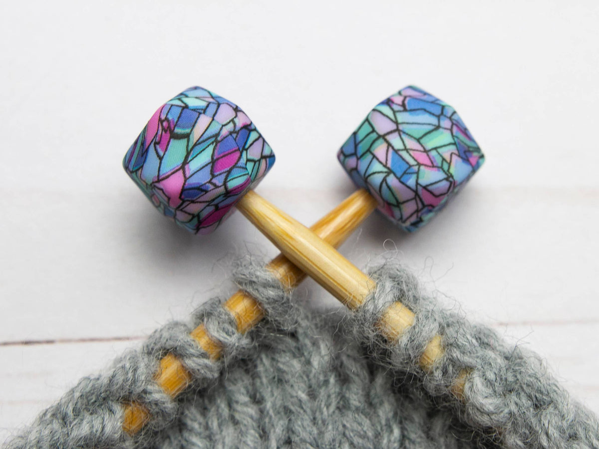 Fox & Pine - Stained Glass Hexagon | Stitch Stoppers