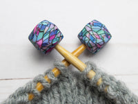 Fox & Pine - Stained Glass Hexagon | Stitch Stoppers