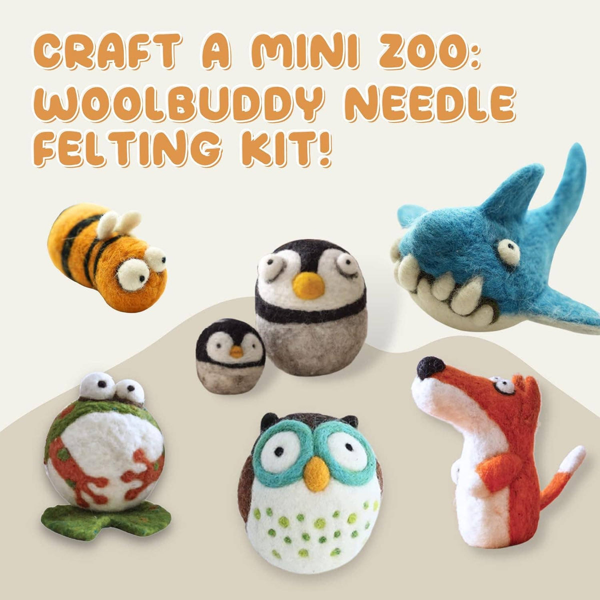 Woolbuddy - DIY Needle Felting Starter Kit – All-in-One Wool Craft Set
