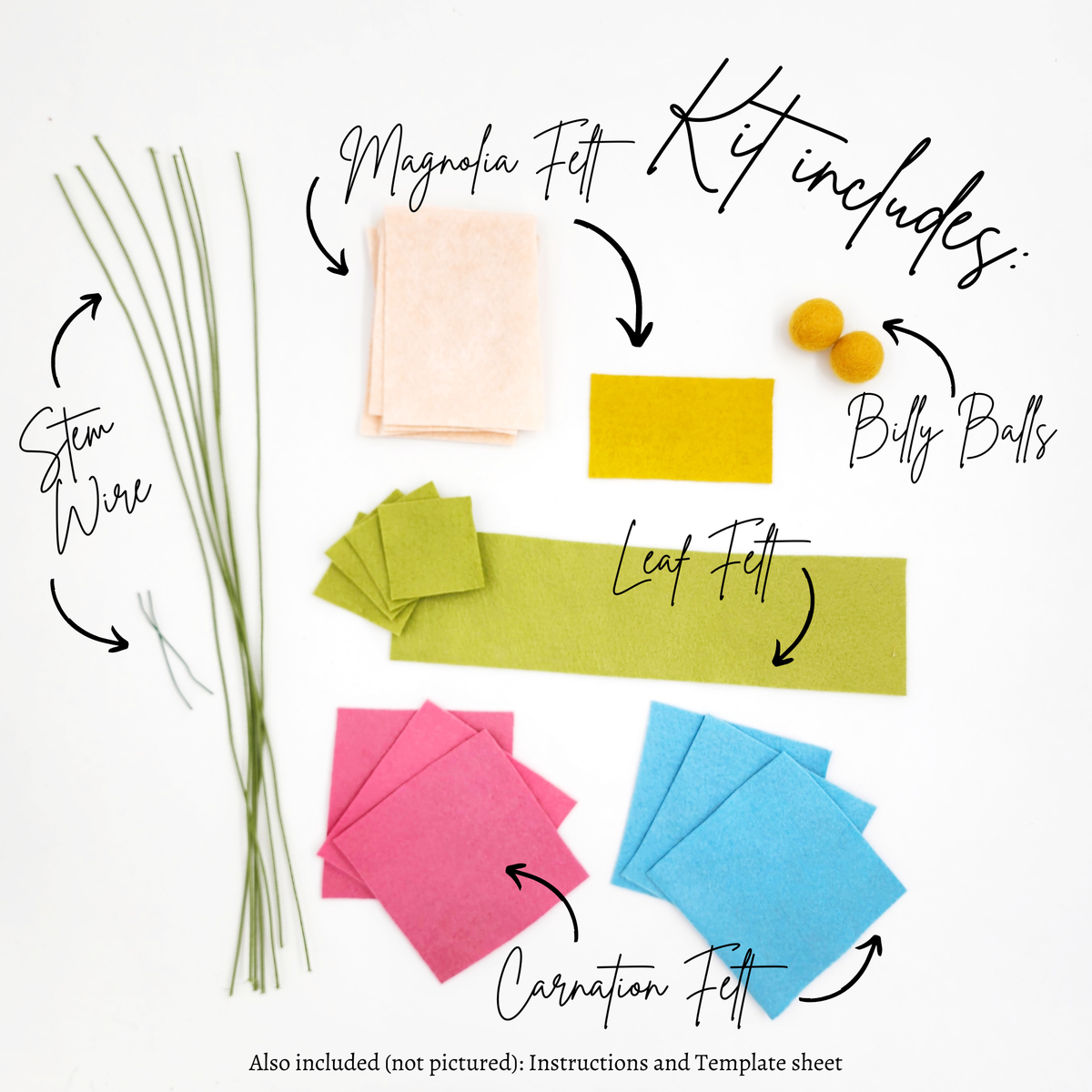 Madymae Felt Florals  - Felt Flower Bouquet DIY Kit
