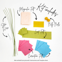 Madymae Felt Florals  - Felt Flower Bouquet DIY Kit