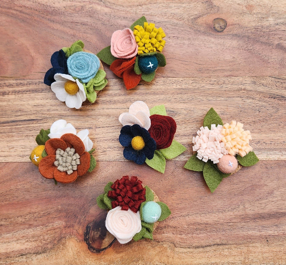 Madymae Felt Florals - Felt Flower Magnet