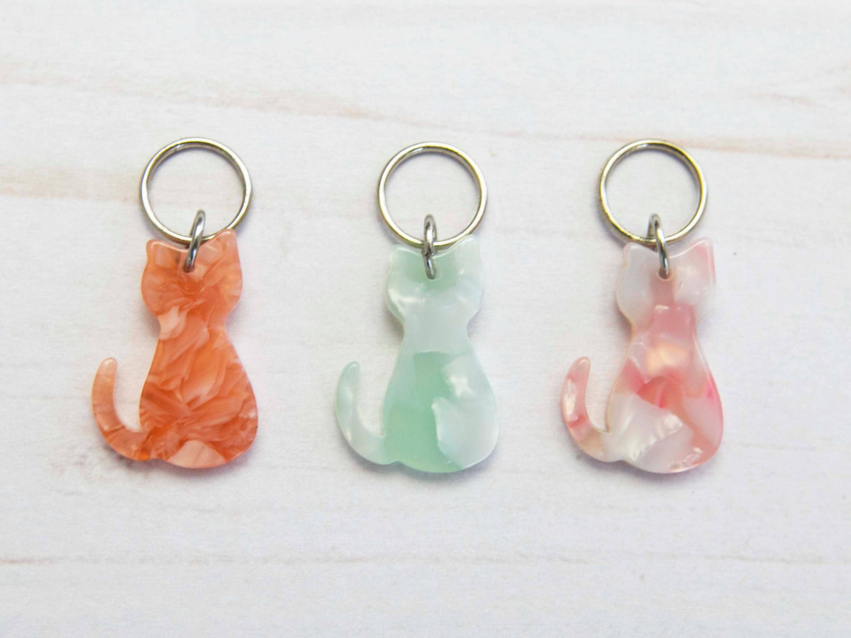 Fox & Pine - Pastel Cat | Stitch Markers