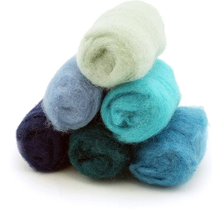 Woolbuddy - Corriedale Wool Fibre Sampler – Natural Roving for Spinning and Felting