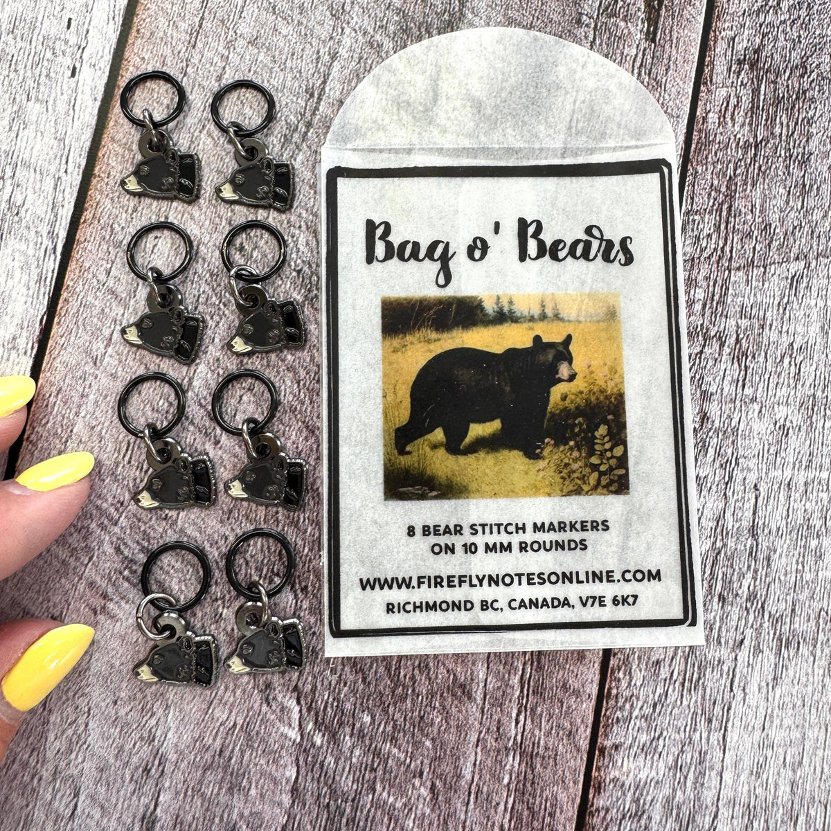 Firefly Notes - Bear Stitch Markers – Limited Edition Set of 8
