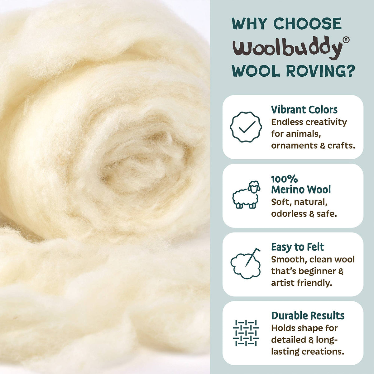 Woolbuddy - DIY Needle Felting Kit - Sheep