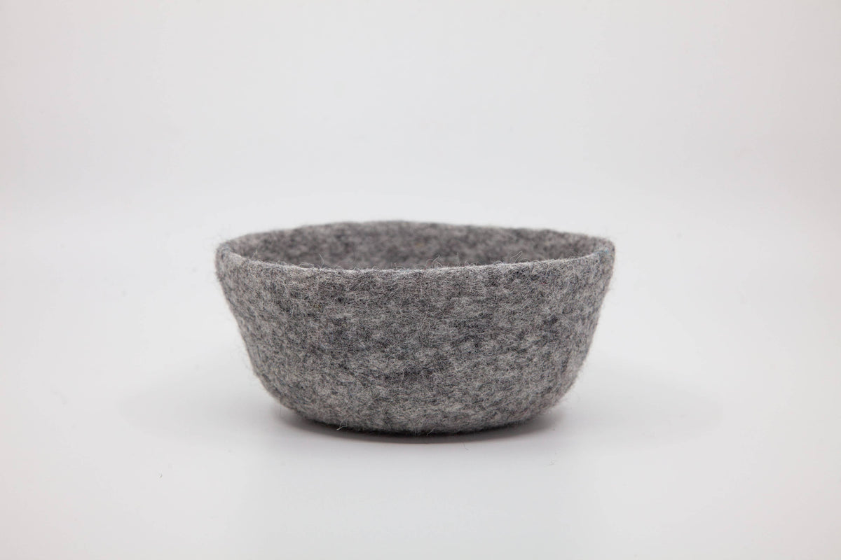Fibres of LIfe - Felt Bowl - Small | Wool Felt Yarn Bowl | Knitting Bowl