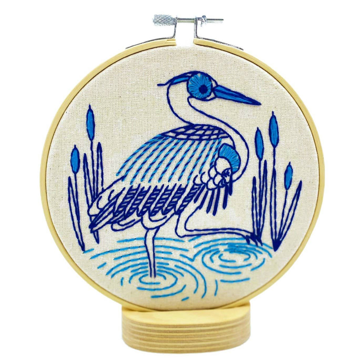 Hook, Line & Tinker - Blue Heron Complete Embroidery Kit