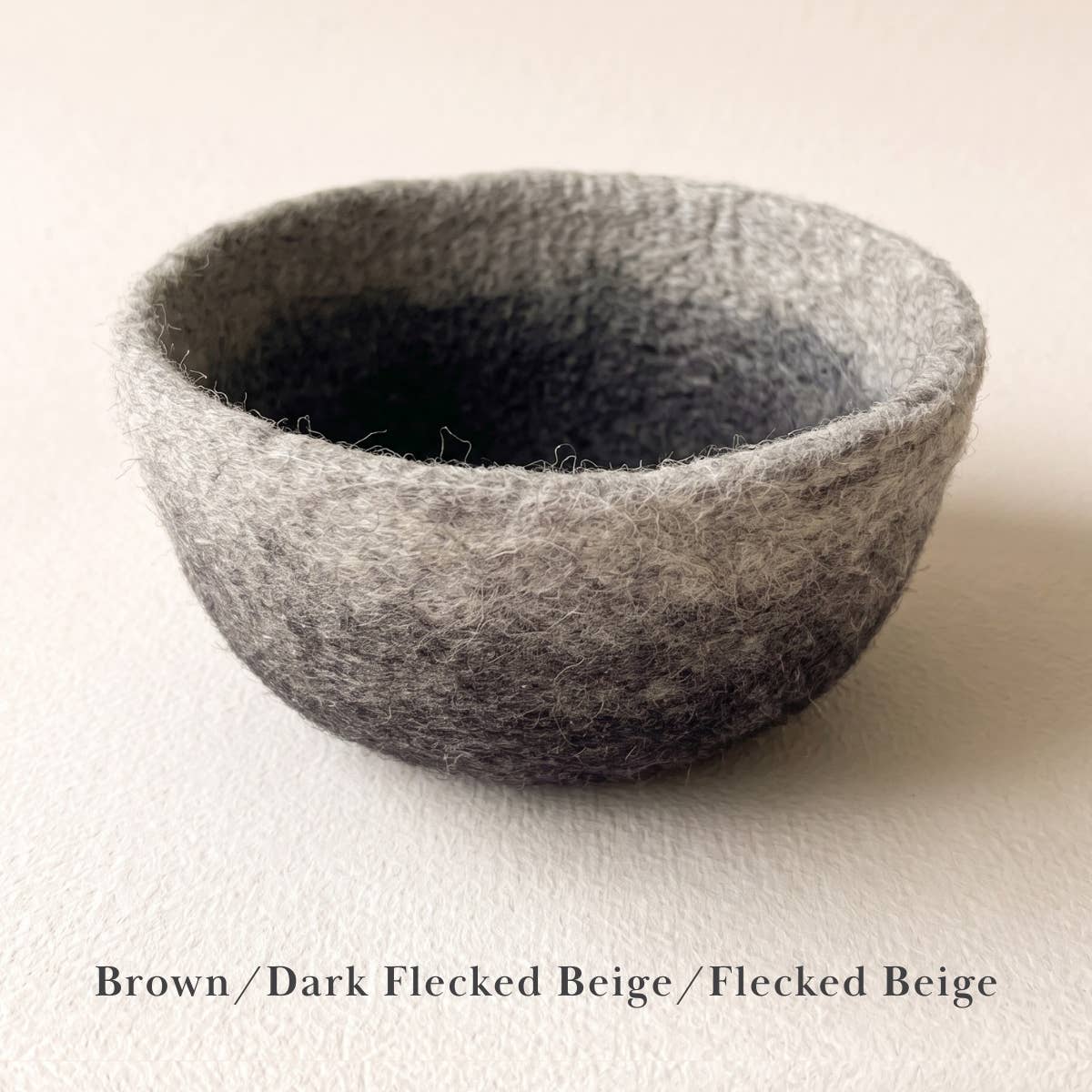 Fibres of Life - Felt Bowl - Large Ombre | Felt Yarn Bowl | Crochet Bowl