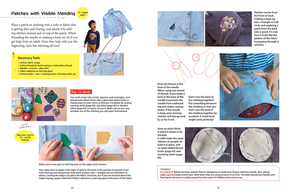 Nami Levy - Mending With Kids Patching, Painting, Sewing and Other Kid-Friendly Techniques