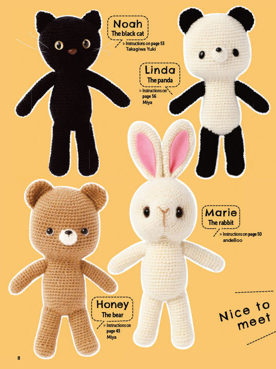 Gayle Roehm - Crochet Cute Amigurumi Animals with Mix-and-Match Outfits 76 Easy-to-follow Patterns Using Clear Japanese-style Crochet Charts