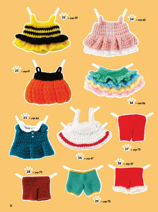 Gayle Roehm - Crochet Cute Amigurumi Animals with Mix-and-Match Outfits 76 Easy-to-follow Patterns Using Clear Japanese-style Crochet Charts