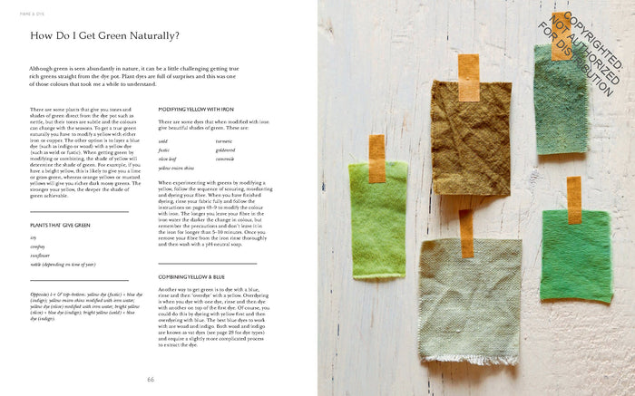 Kathyn Davey - Natural Dyeing Learn How to Create Color and Dye Textiles Naturally