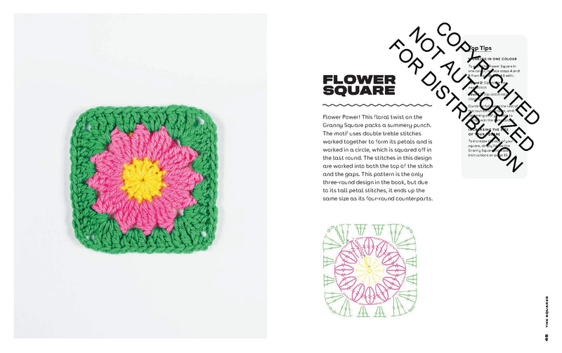 Katie Jones - Hip to Be Square 20 Contemporary Crochet Designs Using 5 Simple Squares
