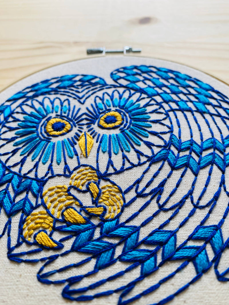 Hook, Line & Tinker - Boreal Owl Complete Embroidery Kit