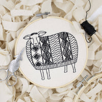 Hook, Line & Tinker - Sweater Weather Sheep Complete Embroidery Kit