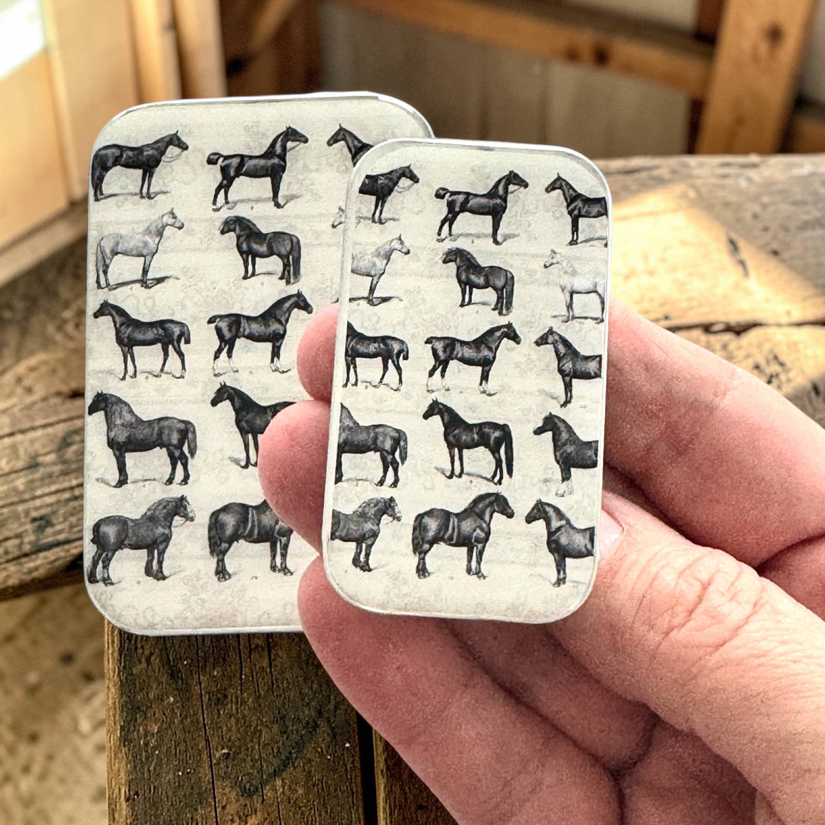 Firefly Notes - Study of Horses Notions Tin