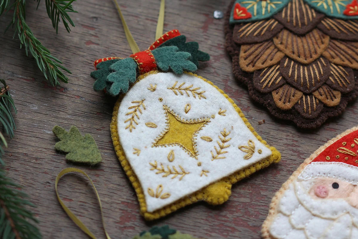 Kiriki Press - Bell - Felt Ornament Kit