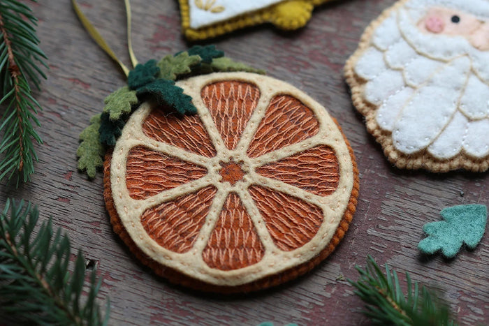 Kiriki Press - Dried Orange - Felt Ornament Kit