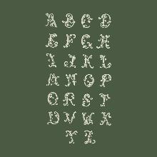 Un chat dans l'aiguille - Vintage alphabet - complete (Code: C-00105)