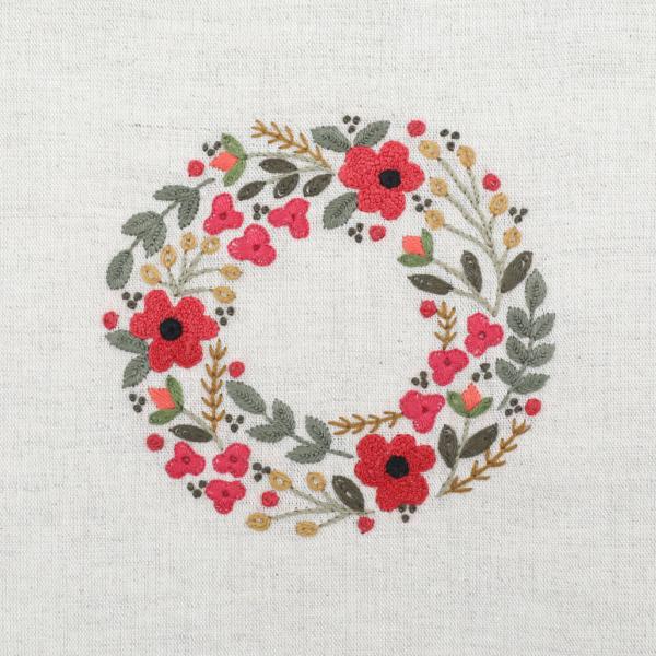 Un chat dans l'aiguille - Couronne de coquelicots - Small June wreath
