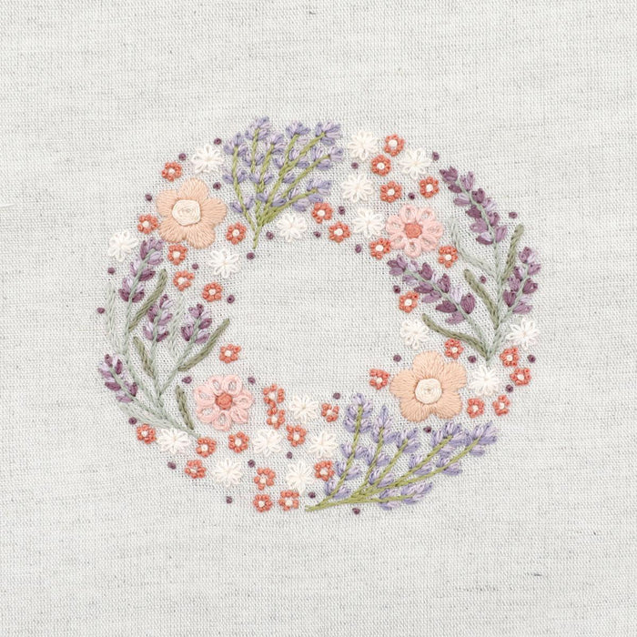 Un chat dans l'aiguille - Couronne de lavande - Small July wreath