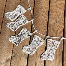Un chat dans l'aiguille - Christmas garland (Code: C-06684)