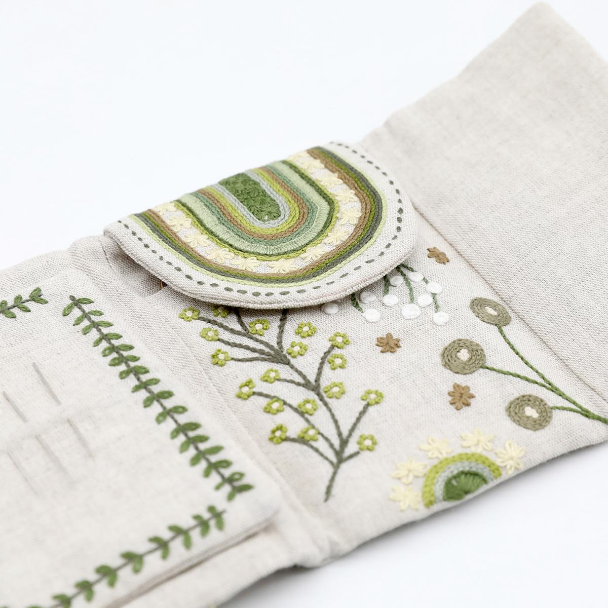 Un chat dans l'aiguille - Olive scissors & needles Case